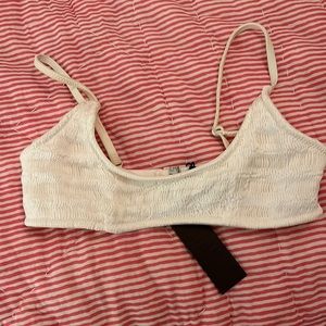 white triangl bikini top